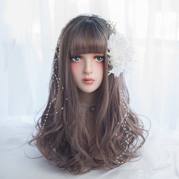 Gothic Lolita Long Curly Bangs Wig