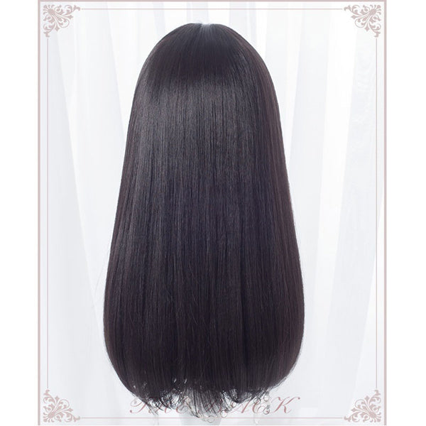 Gothic Lolita Long Straight ponytails Wig