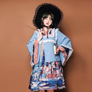 Alicegardens  Wa Taishō Style Lolita Dress JSK Set AG02200