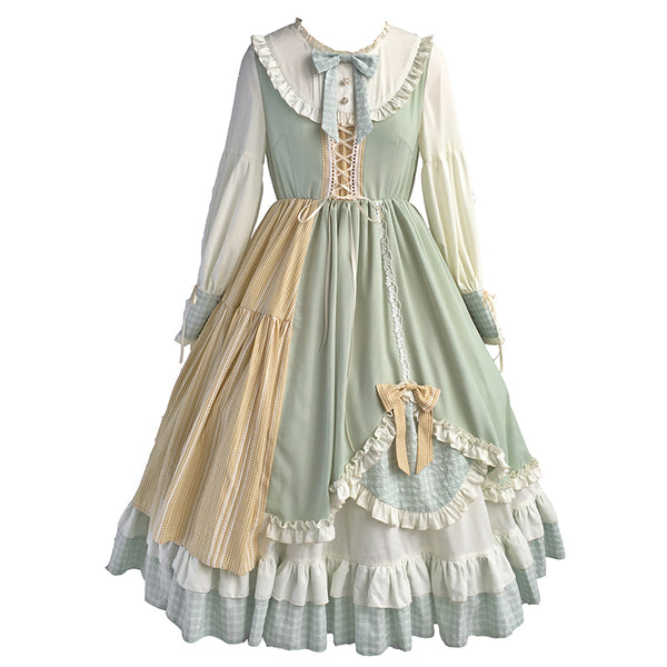 Alicegardens  Light Green Vintage Dress OP AG0180