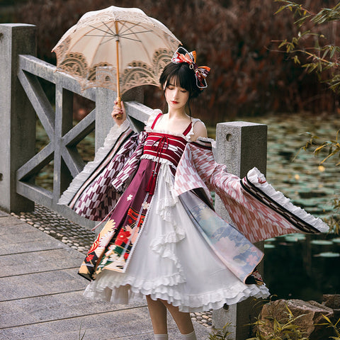 Alicegardens Maple Moon Wa Lolita Dress JSK AG0365