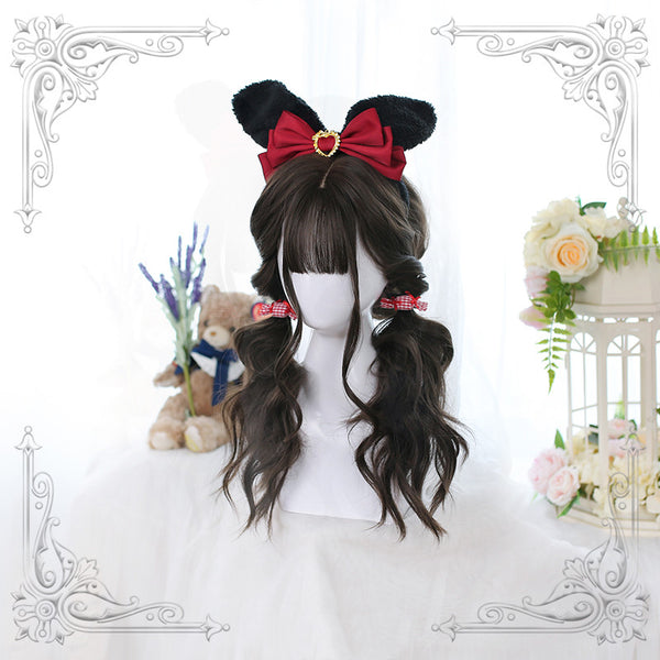 Brown Long Wavy Curly Synthetic Lolita Wig ALICE0124