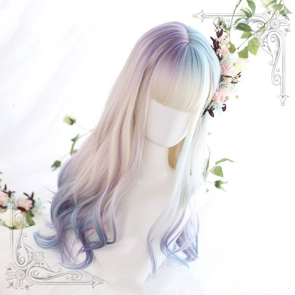 Blue Sky Dream Wavy Long Synthetic Wig  ALICE0021