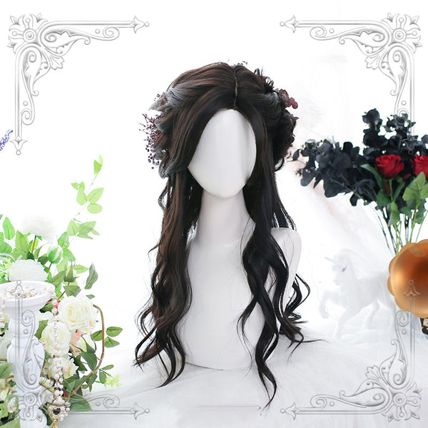 Maple Syrup Long Slightly Curly Synthetic Lolita Wig ALICE0059