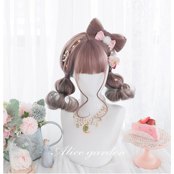 Bowknot Short Curly Synthetic Lolita Wig  ALICE0018