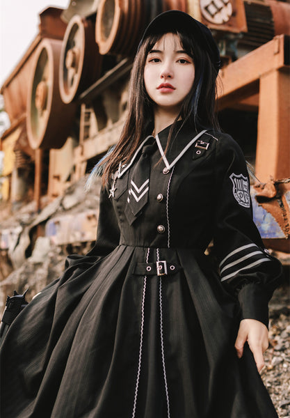 Alicegardens Loyal Chariot Military Style Lolita Set OP / Cape AG0250