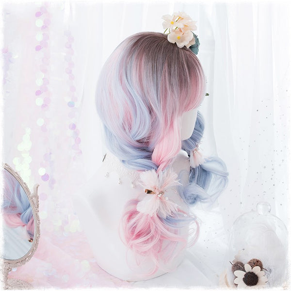 Alicegardens Blue Pink Gradient Harajuku Lolita Wig AG0236