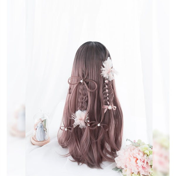 Alicegardens Dusty Rose Long Straight Synthetic Lolita Wig ALICE0011