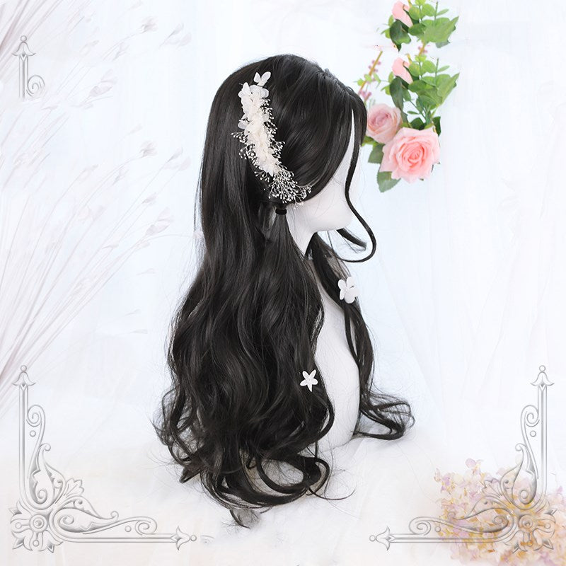 Alicegardens  Black Long Curly Synthetic Lolita Wig ALICE0027