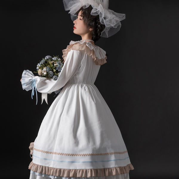 Alice Off-the-shoulder White Lolita Dress
