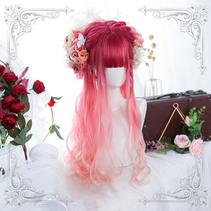 Gradient Long Wavy Curly Synthetic Lolita Wig ALICE0088