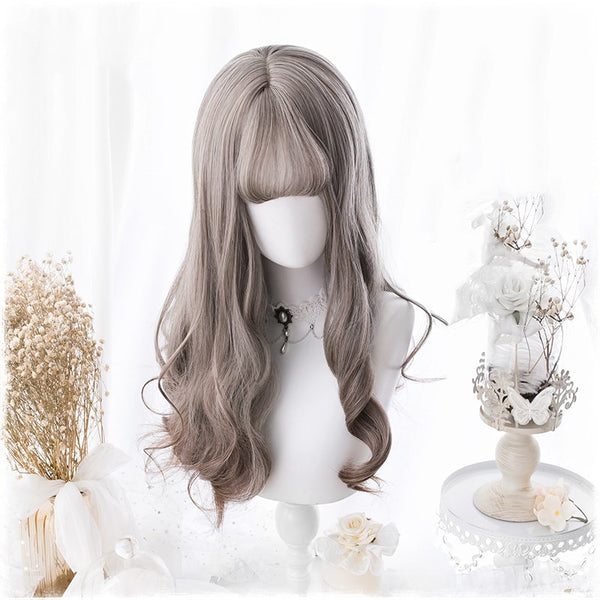 Alicegardens Light Brown Gradient Long Curly Hair Wig AG0226