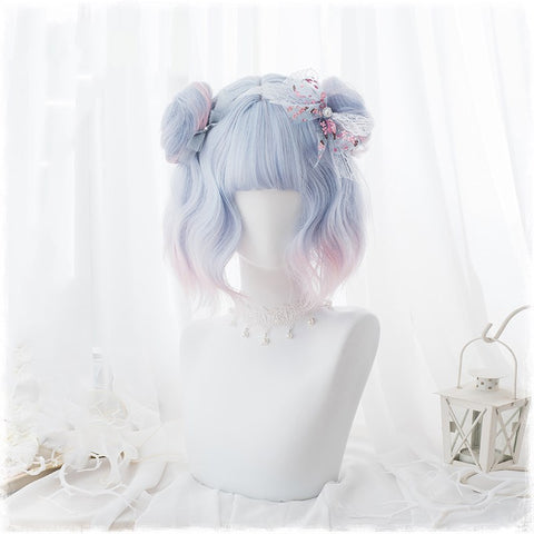 Alicegardens  Instant Noodles Short Curly Lolita Synthetic Wig AG0224