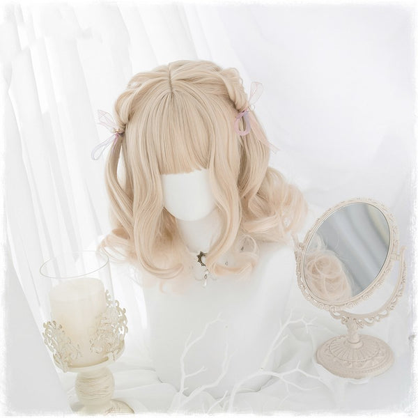Alicegardens Blonde Lolita Short Curly Wig AG02060