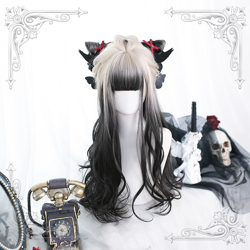 Daytime Gradient Long Curly Synthetic Lolita Wig with Bangs ALICE0101