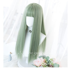 Alicegardens Matcha Long Curly/Straight Synthetic Lolita Wig AG0267
