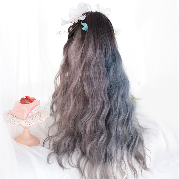 Alicegardens  Dyed Gradient Long Curly Synthetic Lolita Wig   ALICE0005