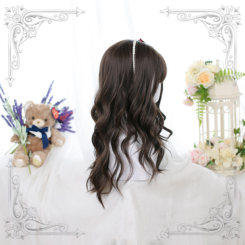 Brown Long Wavy Curly Synthetic Lolita Wig ALICE0124