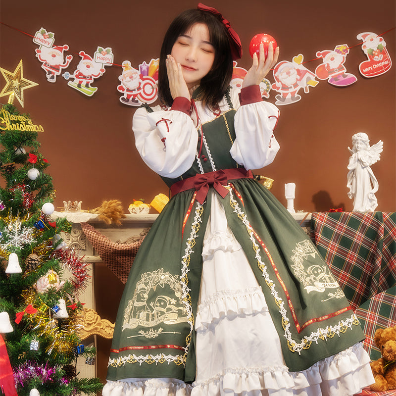 Alicegardens Christmas Gift Wish Bell Lolita Dress OP