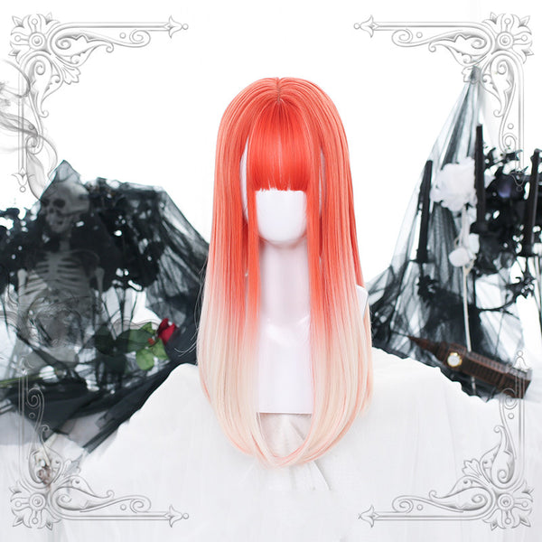 Highlights Long Straight Inner Button Synthetic Lolita Wig ALICE0078