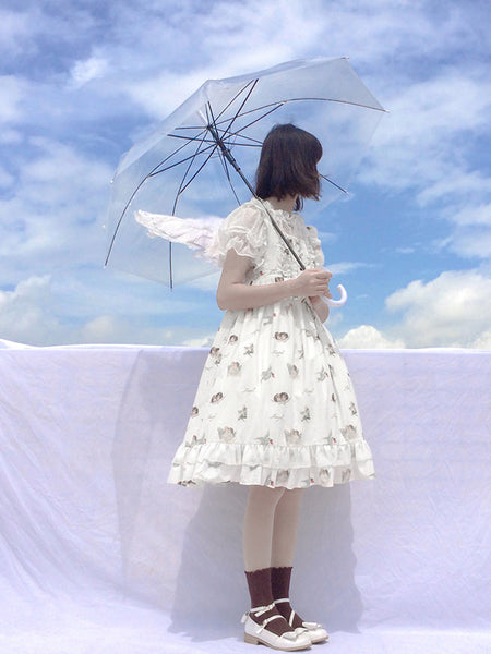 Original Lolita Dress Summer Angel Printed Dress AGD232