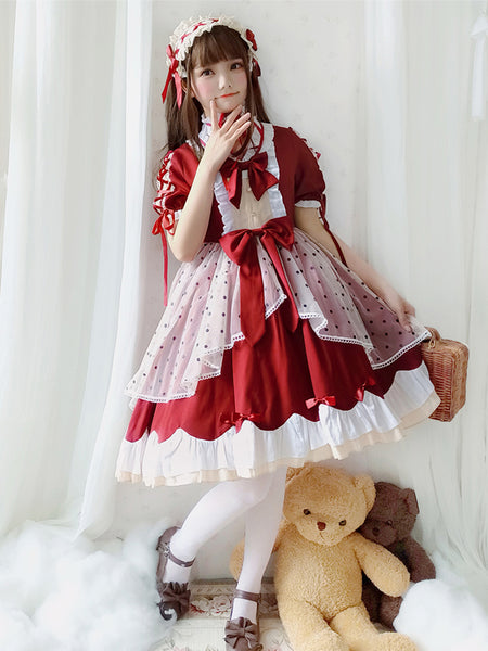Original Lolita Dress Sweet Honey Snow White Dress AGD241